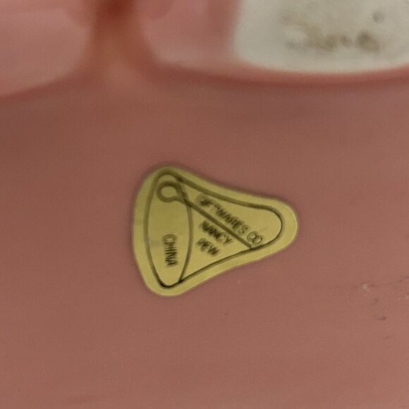 Nancy Pew Ceramic Planter Pink Train Baby Shower Nursery Decor Vintage - Picture 7 of 7